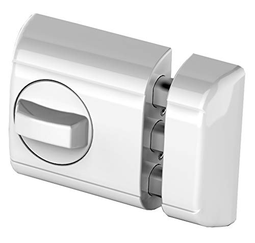 Lince Cerrojo Seguridad Blanco SOBREPONER Supra-Especial para Puertas de Aluminio y PVC
