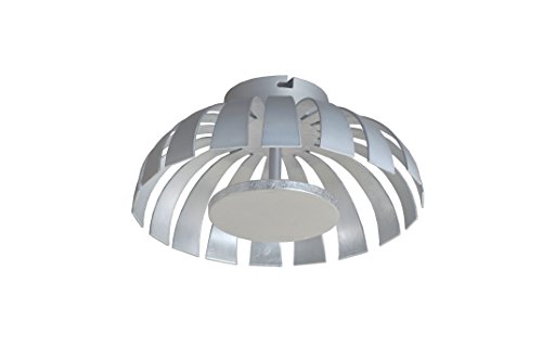 Luce Ambiente Lámpara Vital Diseño, Metal, 24 W, Plata, 35 x 35 x 12.5 cm