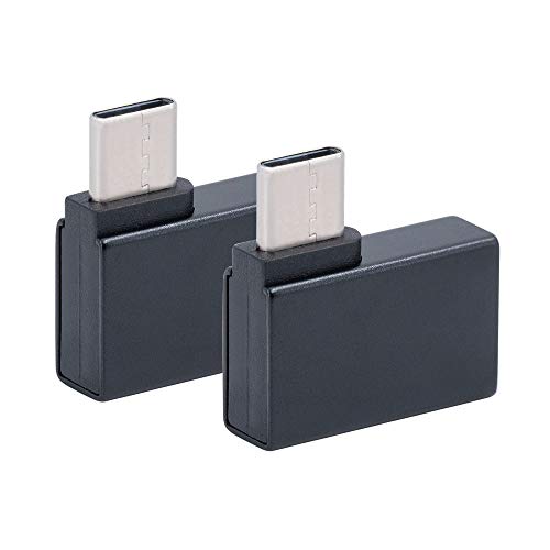 Mcbazel 2Pcs 90 Degree Right Angled USB Type C Male to USB Type A 3.0 Female OTG Adapter for NS Switch/Laptop/Mobile Phone