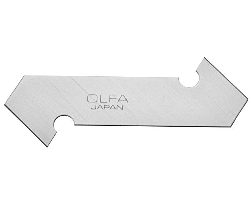 Olfa 383101 3 cuchillas de 16 mm para cúter PC-L especial para plástico, Negro, Set de 3 Piezas