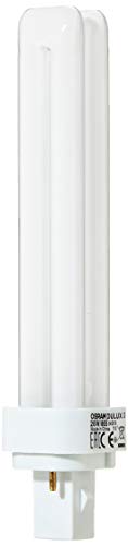 Osram Bombilla de bajo consumo con 2 tubos, casquillo de 2 pines para operar ECC G24d-3, 26 W, Blanco