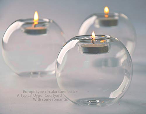Portavelas – portavelas de cristal – candelabro de vacaciones decoración para boda mesa de café de comedor parte Decor- 1 pcs