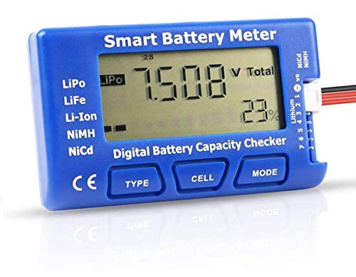 Probador de Capacidad de la batería Digital RC, medidor de batería Inteligente 5 en 1, comprobador de Capacidad del probador de Esc para 1-7S LiPo Life Li-Ion NiMH batería