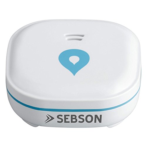 SEBSON Detector de Agua Mini GS153 batería de Larga duración de 10 años, Sensor de Agua para Cocina/baño, inundacion, Alarma de Agua 60x60x24,2mm