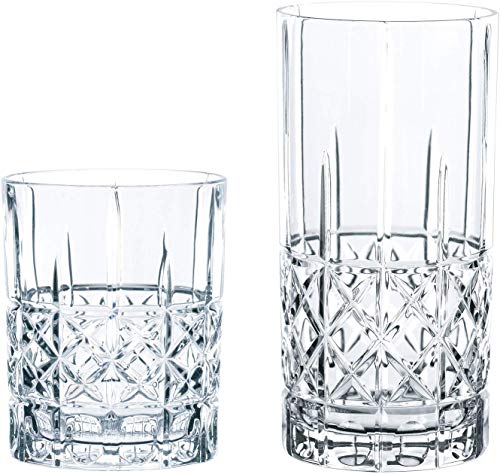 Spiegelau & Nachtmann 100719 Juego de Vasos, 12 Piezas, Highland Diamond, Cristal, Transparente, 28.4 X 28.4 X 19 cm, 12 Unidades