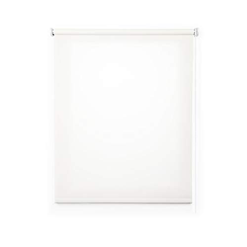 STORESDECO Estor Enrollable traslúcido Liso, Estor para Ventanas y Puertas (120 cm x 180 cm, Blanco)