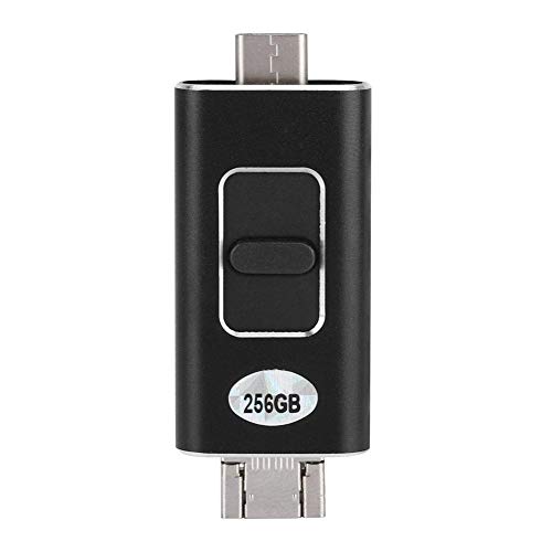 Tangxi 16G - 256G 4 en 1 USB Flash Drive para iPhone Stick USB para iPhone 5/6/7/8 XR XS MAX X iPad Mac Pro, 4 Interfaces Memoria Multifuncional Almacenamiento Externo para iOS Android(256G)