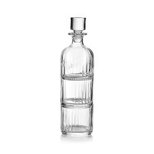 V.439.4 - Juego de botella y vasos apilables para degustación de cristal
