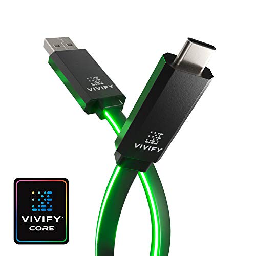 VIVIFY ACESO W10 Gaming Light up Type C USB 3.2 Gen 2 10 Gbps Green