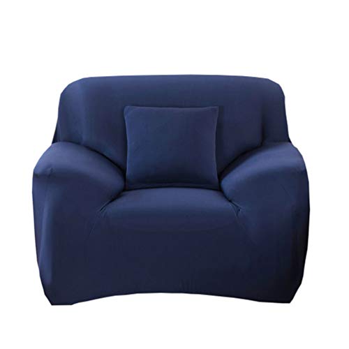 VORCOOL Funda de sillón Individual Funda de sofá 1 Plaza Funda de Sillón Relax, Fundas de Sofás Elástica Universal, cálida y Suave, 140 x 90 cm Azul Marino