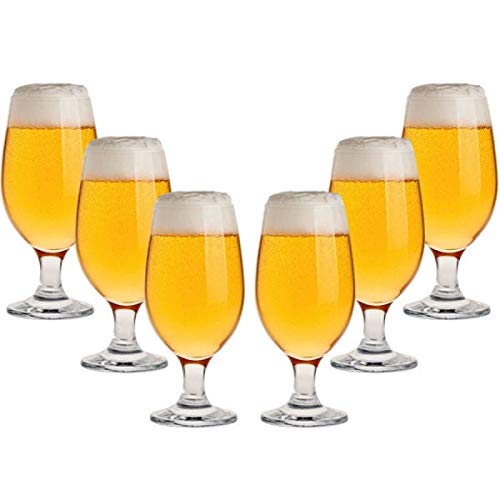 ZAR Blumian-Copas Cerveza 37cl.- Pack de 6| Copa Cristal| Vaso Cerveza Tercio
