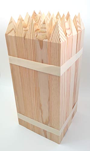 25 Estacas madera pino - jardín - Señalización 40 x 3,5 x 3,5 cm - set de 25 unidades
