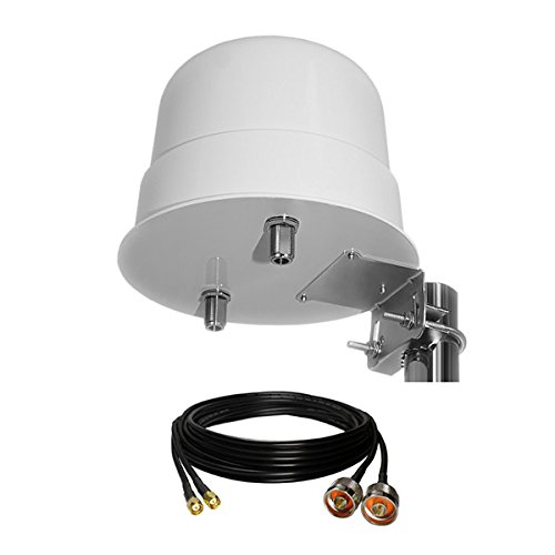 3G/4G LTE 12dBi Outdoor Dome Antenna 800-2600MHz + Duplex Cable 5m