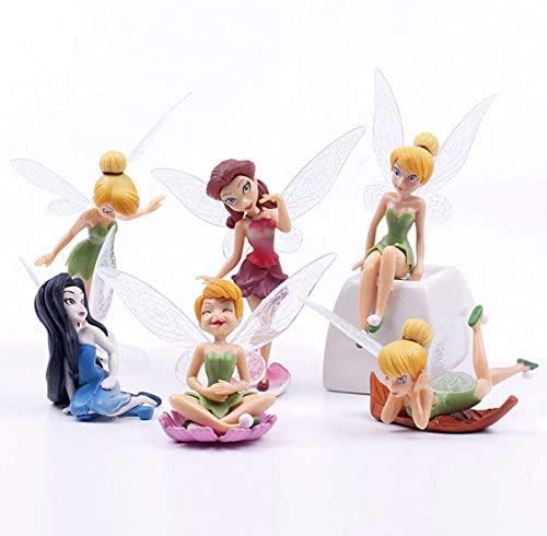 BAIBEI Estatuas en Miniatura, 6 Juegos de Mini Decoraciones de jardín, estatuas de paisajes en Miniatura de Bricolaje, utilizadas para la decoración de Pasteles de cumpleaños Familiares