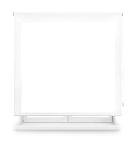 Blindecor Ara Estor Enrollable translúcido Liso, Blanco Optico, 180 X 250 cm