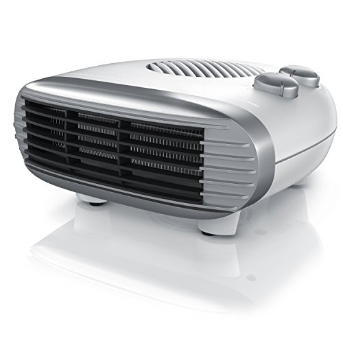 Brandson - Calefactor Fan Heater - 3 Niveles de Potencia - Termostato Regulable - Indicador de Potencia - 2000W - Protección contra sobrecalentamiento - Desconexión automática