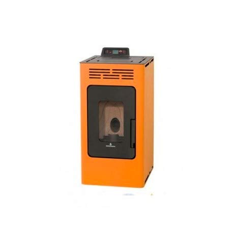 Bronpi – Estufa de pellets, 8,1 kW, modelo Kira, color naranja