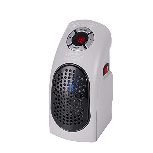 CAMRY CR 7715 - Calefactor silencioso con dos niveles LED, 700 W, radiador cerámico de bajo consumo para casa, baño, habitación de los niños, viaje, camping, pequeño