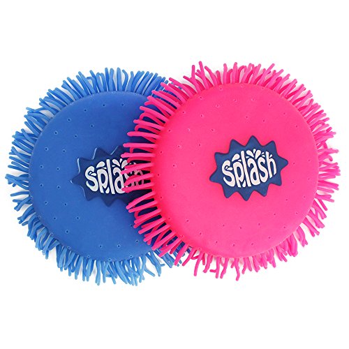 com-four® 2X Water Frisbee, Disco de Agua de Espuma y Silicona, Extra Suave, en Colores Brillantes, 12,5 cm (02 Piezas - Frisbee 12.5 cm)