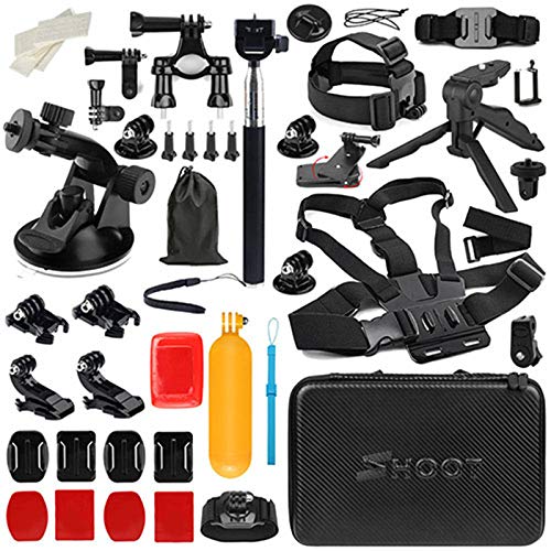D&F Kit de Accesorios para cámara de Deportes al Aire Libre para Gopro Hero / 6/5/4 / Hero (2018) SJCAM YI Crosstour AKASO Campark Sony Sports DV y Otras cámaras de acción