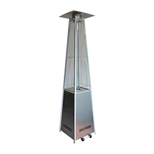 DJLOOKK Calentador de Torre de Gas, Calentador Vertical de Gas licuado en Forma de Torre, Estufa de calefacción de Barra al Aire Libre para jardín Comercial con Ruedas