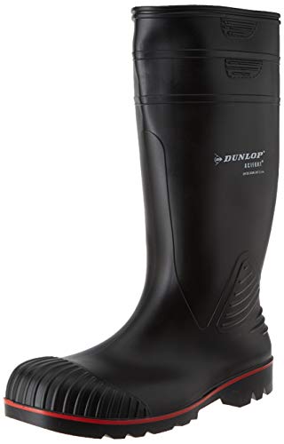Dunlop Protective Footwear (DUO18) Dunlop Acifort Heavy Duty, Botas de Seguridad Unisex Adulto, Black, 42 EU