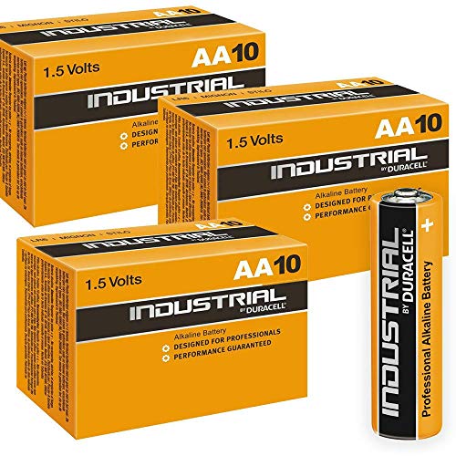 Duracell Dur ind 30AA- Pila alcalina industrial, 30 X AA, naranja