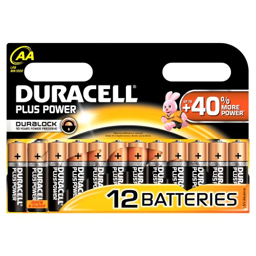 Duracell Plus Power Single-Use Battery AA Alcalino 1,5 V - Pilas (Single-Use Battery, AA, Alcalino, Cilíndrico, 1,5 V, 12 Pieza(s))