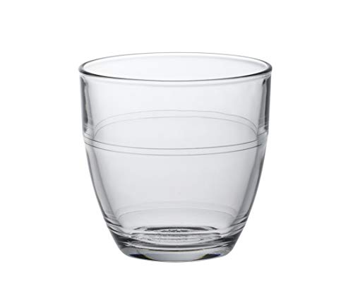Duralex Juego de 4 Vasos Transparentes, Cristal, 7 cm