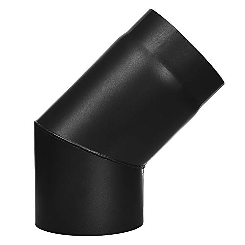 Duratherm - Tubo de escape para estufa (diámetro de 150 mm) 15,2 cm sólido 1,8 mm de grosor de acero negro mate