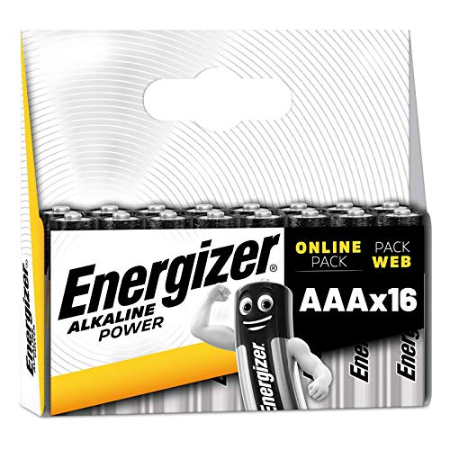 Energizer Alkaline Power AAA, 16 Pack de Pilas