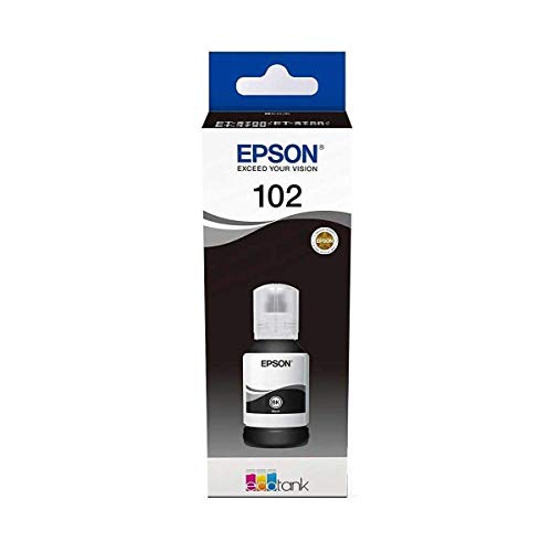 Epson c13t03r140 Negro cartuchos de tinta original Pack of 1 válido para EPSON EcoTank ET-2700 / ET-2750 / ET-3700 / ET-3750 / ET-4750, Ya disponible en Amazon Dash Replenishment