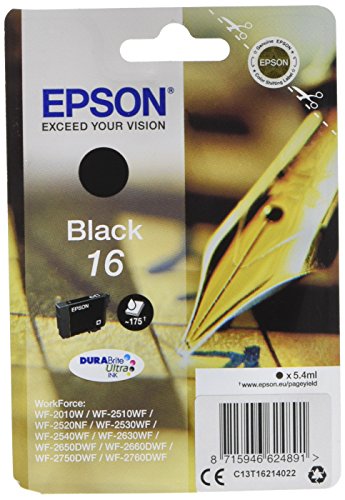 Epson C13T16214022 - Cartucho de tinta, standard, color negro