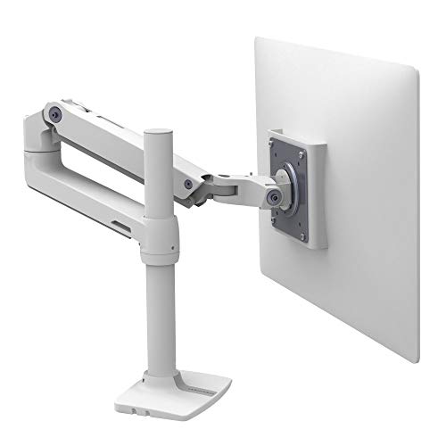 Ergotron LX Desk Mount Monitor Arm, Tall Pole - Montaje en Escritorio para Monitor - Aluminio, Acero - Blanco - Tamaño de Pantalla: hasta 32 Pulgadas 45-537-216