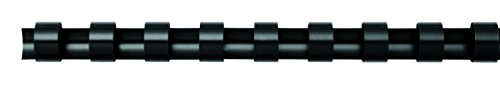 Fellowes Canutillos de plástico (A4, 14 mm) para encuadernadoras de canutillo de plástico, encuaderna de 81 a 100 hojas, pack de 25, color negro