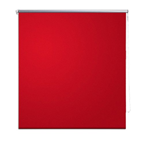 Festnight Estor Enrollable Persiana para Dormitorio Cocina 120 x 175 cm Rojo