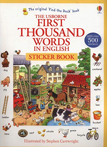 First Thousand Words In English. Sticker Book