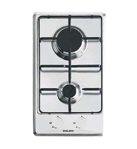 Glem GT32IX hobs Acero inoxidable Integrado Encimera de gas - Placa (Acero inoxidable, Integrado, Encimera de gas, Esmaltado, 1000 W, 3000 W)