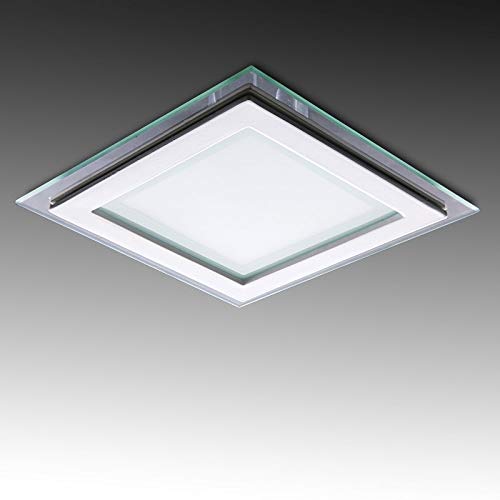 Greenice | Foco Downlight LED Cuadrado con Cristal 160X160Mm 12W 900Lm 30.000H | Blanco Natural