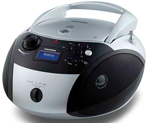 Grundig Radio CD portátil RCD 1500 BT Silver (GPR1030), con Bluetooth