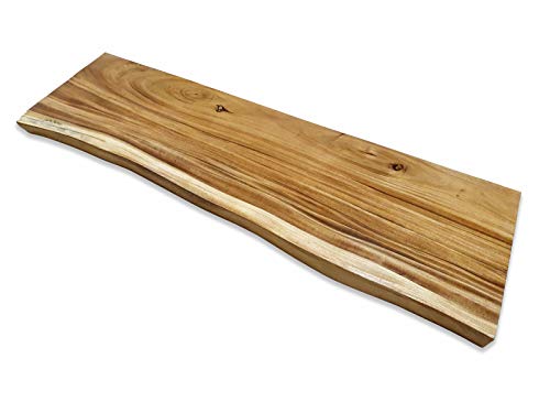Kinaree Estantería de madera Suar, 100-200 cm, para manualidades, de acacia, diferentes tamaños, 20-50 cm de profundidad, para construir uno mismo (100 x 40-50 cm)