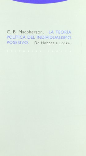 La Teoría Política Del Individualismo Posesivo: De Hobbes a Locke (Estructuras y Procesos. Ciencias Sociales)