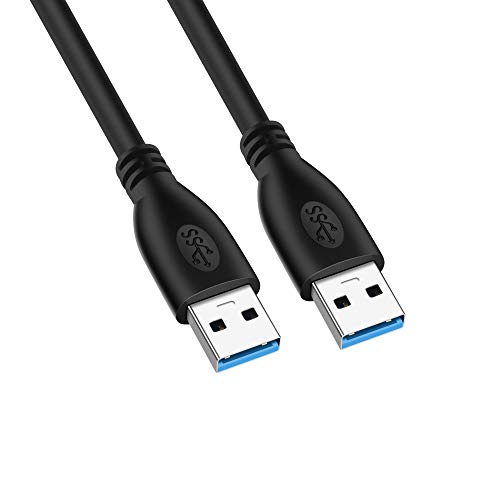 Outstanding® Cable USB A Macho a Macho Cable USB de Doble Extremo Compatible con Carcasas de Disco Duro, Reproductor de DVD, Enfriador de Computadora Portátil
