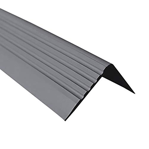 Perfil de borde de escalera de PVC, goma autoadhesiva, vinilo, perfil en ángulo de 50 x 42 RGP