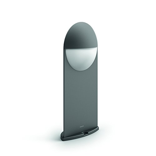 Philips myGarden Capricorn - Farola LED de exterior, plástico, luz blanca cálida, colo antracita