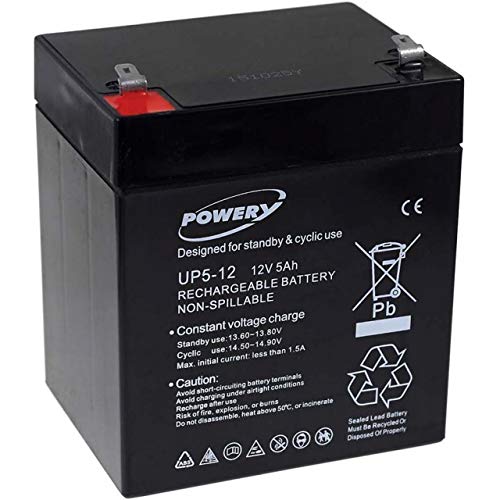 Powery Batería de Gel UP5-12 12V 5Ah