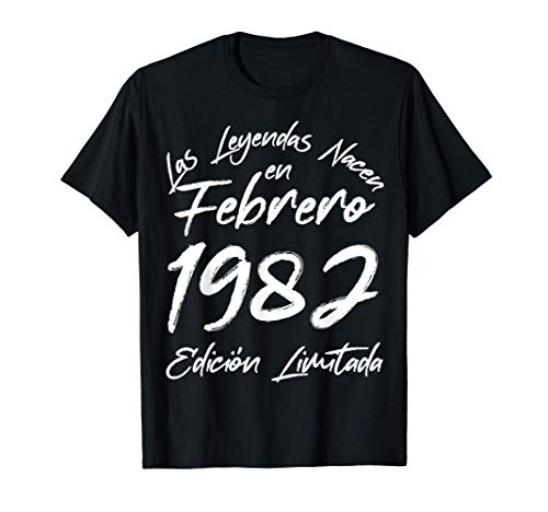 Regalo de 39 años - Las Leyendas nacen en Febrero de 1982 Camiseta