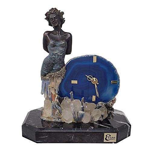 Reloj Ágata cristal de roca busto mujer [AB9220]