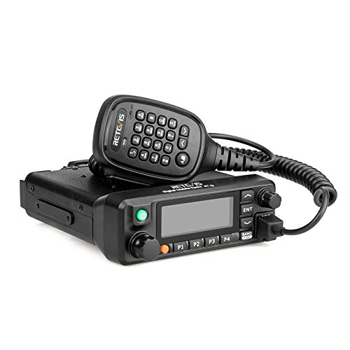 Retevis RT90 Dual Banda Mobile Car Radio Aficionado DMR Coche Transceptor con Pantalla LCD Emisora de Potencia Radio Coche de Análogo y Digital
