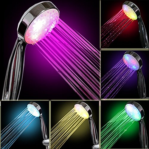 Tonskooners - Ducha de luz LED con 7 colores, Ajuste universal, Multicolor